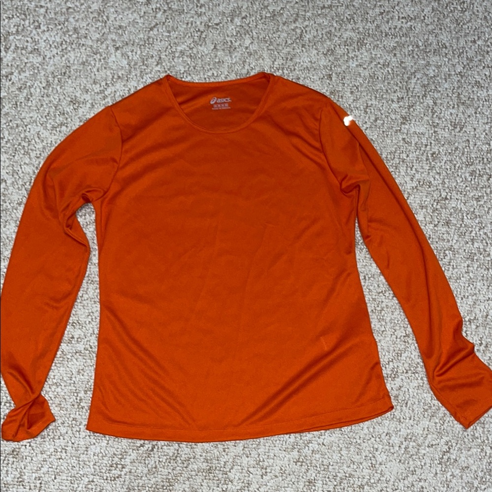 Asics Vibrant Orange Long Sleeve Top